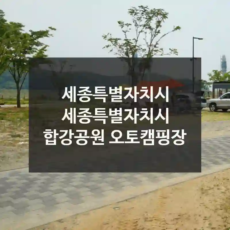 세종특별자치시 세종특별자치시
합강공원 오토캠핑장