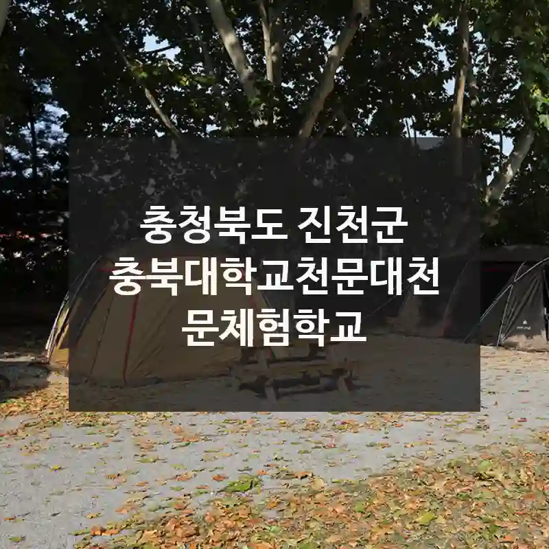 충청북도 진천군
충북대학교천문대천문체험학교