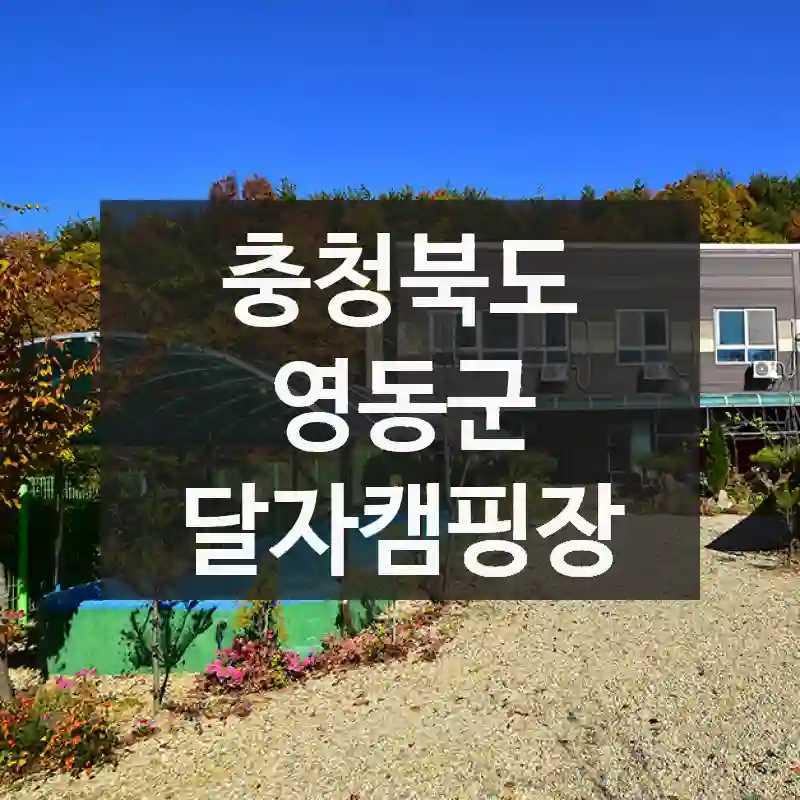 충청북도 영동군
달자캠핑장