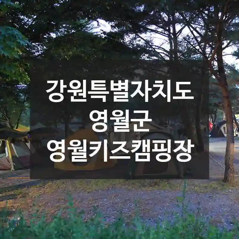 강원특별자치도 영월군
영월키즈캠핑장