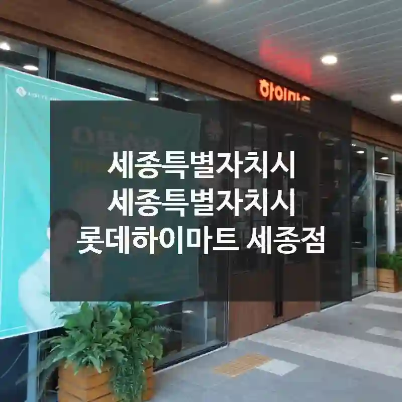 세종특별자치시 세종특별자치시
롯데하이마트 세종점