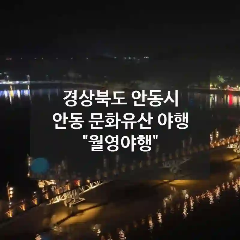 경상북도 안동시
안동 문화유산 야행 "월영야행"