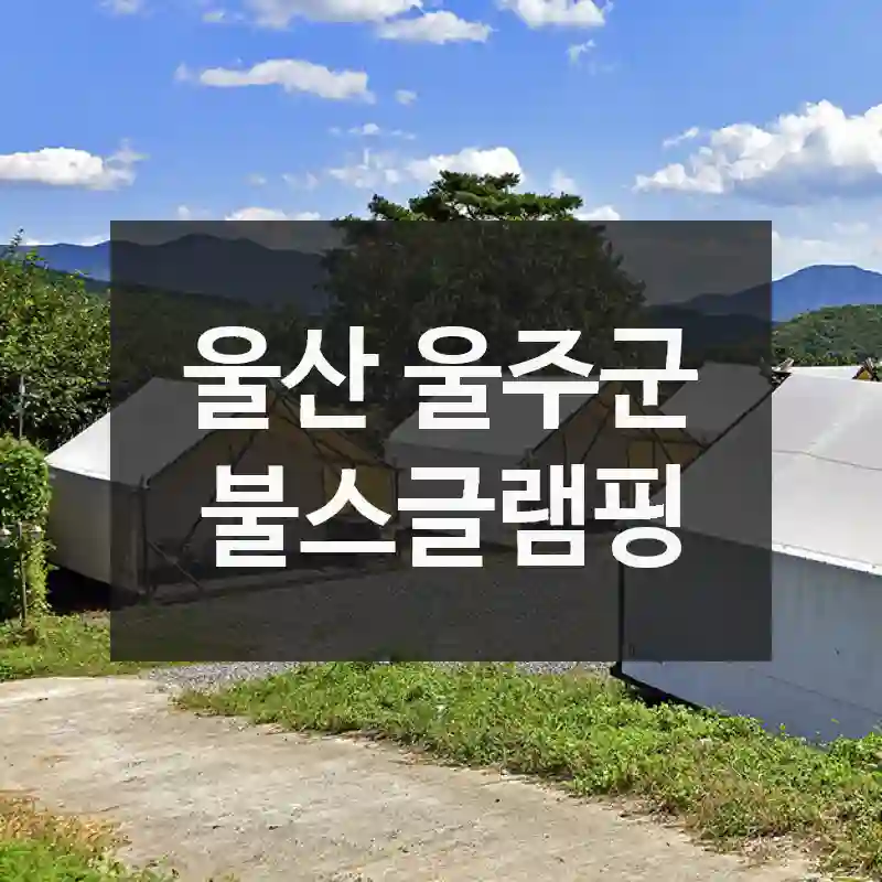 울산 울주군
불스글램핑