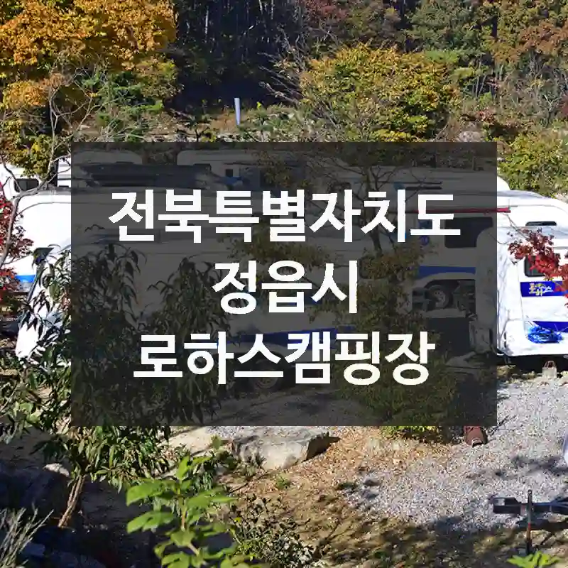 알차게 즐기는 전북특별자치도 정읍시 나들이 루트 – 로하스캠핑장 특집