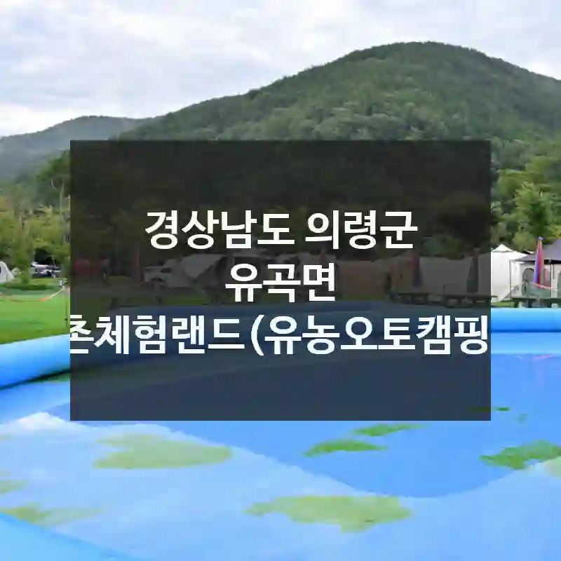 유곡면 농촌체험랜드(유농오토캠핑장) 가성비 높게 즐기기 – 위치 정리, 즐길 거리 추천, 꼭 챙겨야 할 포인트