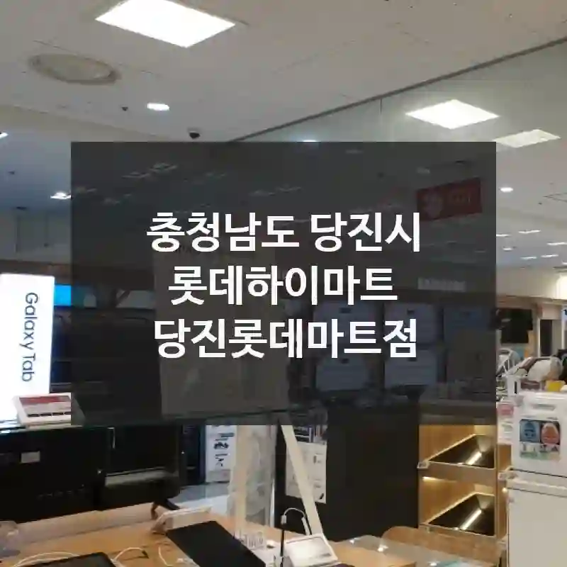 알고 보면 더 흥미로운 충청남도 당진시의 매력 장소, 롯데하이마트 당진롯데마트점