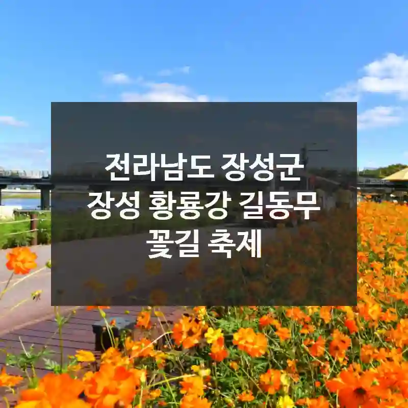 전라남도 장성군
장성 황룡강 길동무 꽃길 축제