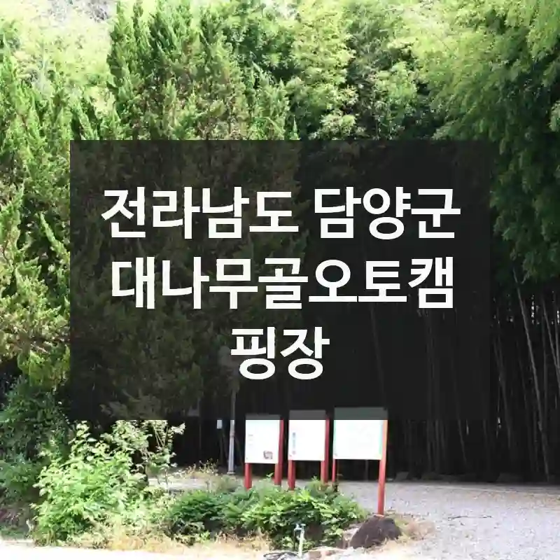전라남도 담양군
대나무골오토캠핑장