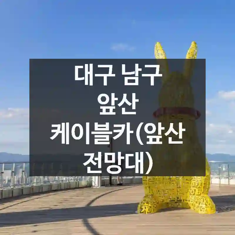 앞산 케이블카(앞산 전망대) 알뜰하게 이용하기 – 가는 방법, 인기 스팟, 꼭 챙겨야 할 포인트