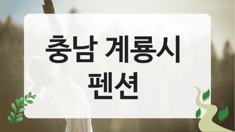 충남 계룡시 
펜션
