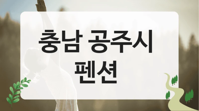 충남 공주시 
펜션