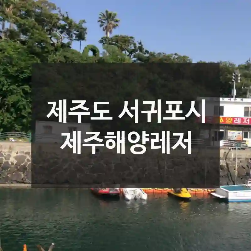 제주도 서귀포시
제주해양레저