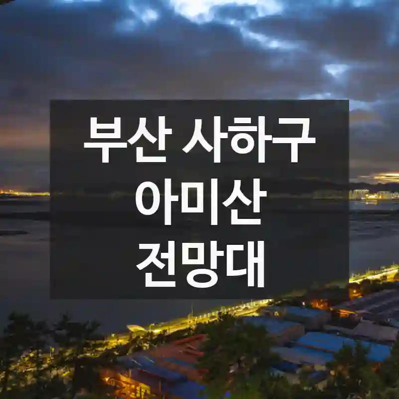 부산 사하구
아미산 전망대