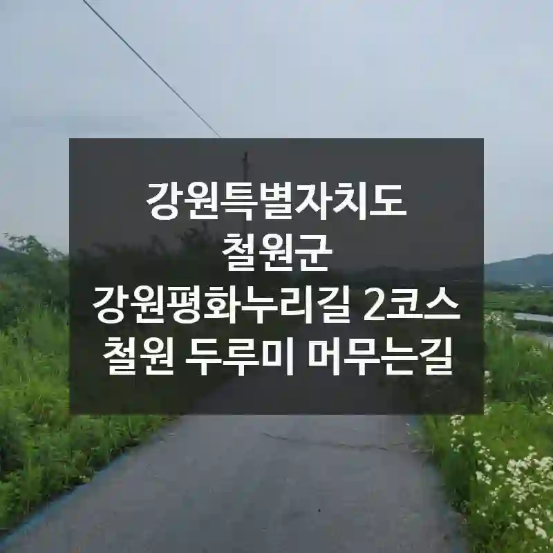 강원특별자치도 철원군
강원평화누리길 2코스 철원 두루미 머무는길