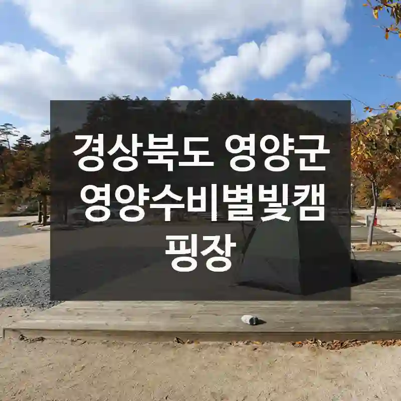 지금 떠나기 추천하는 시기, 경상북도 영양군 영양수비별빛캠핑장 – 음식점