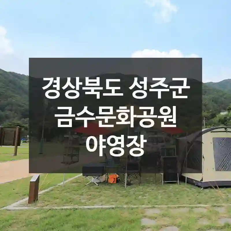 경상북도 성주군
금수문화공원 야영장