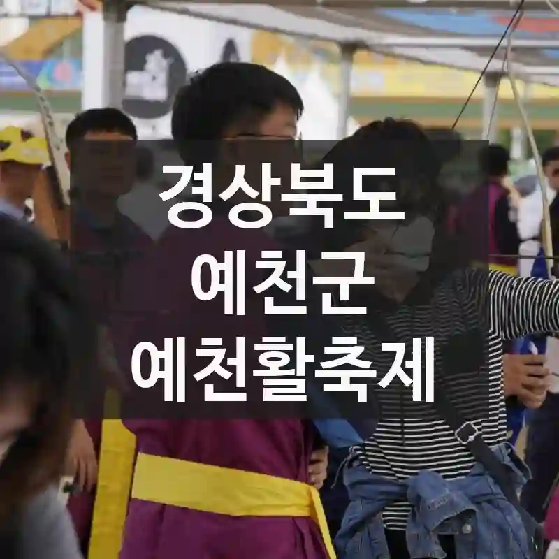 경상북도 예천군 “예천활축제” 정복하기! 숙박, 볼거리 요약, 체험 팁