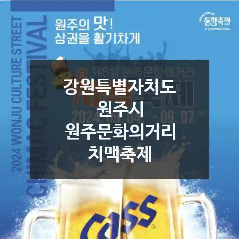 강원특별자치도 원주시
원주문화의거리 치맥축제